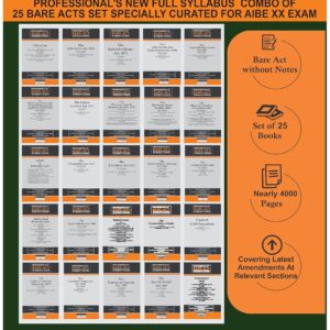 Professional's All India Bar Examination [AIBE] Bare Acts 2026 [Set of 25 Books] | Free Shipping