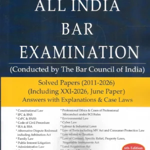 Professional's All India Bar Examination Solved Papers (2011-2026) [AIBE Edn. 2026]
