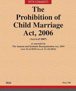 Law & Justice's The Prohibition of Child Marriage Act, 2006 Bare Act 2026