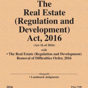 Law & Justice's Real Estate (Regulation and Development) Act, 2016 Bare Act 2026