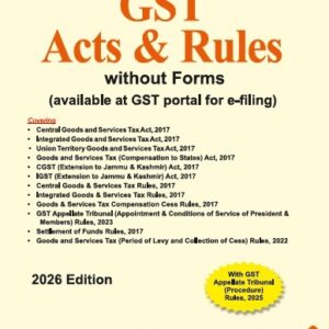 Bharat's GST Acts & Rules Bare Act