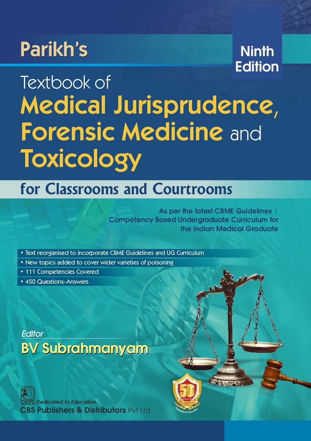 Parikh's Textbook Of Medical Jurisprudence Forensic Medicine And Toxicology For Classrooms And Courtrooms