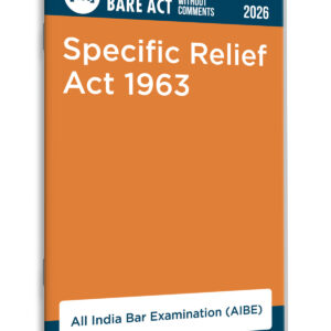 Taxmann's Specific Relief Act 1963 Bare Act for AIBE 2026