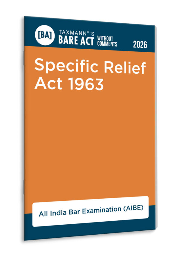 Taxmann’s Specific Relief Act 1963 Bare Act for AIBE 2026 – Hind Law House