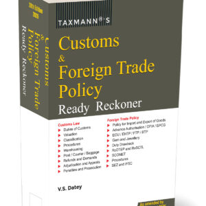 Taxmann's Customs & Foreign Trade Policy (FTP) Ready Reckoner