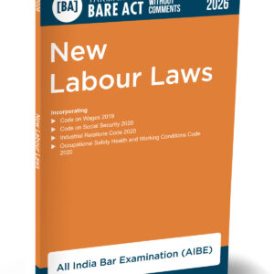 Taxmann's New Labour Laws Bare Act for AIBE 2026