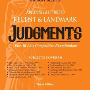 Vinod Publication’s An Insight into Recent & Landmark Judgments