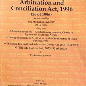 Professional's The Arbitration and Conciliation Act, 1996 Bare Act 2026