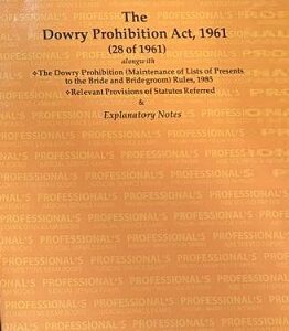 Professional's The Dowry Prohibition Act, 1961 Bare Act 2026