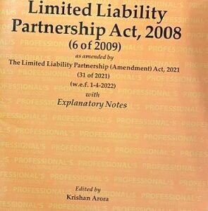 Professional's The Limited Liability Partnership Act, 2008 [LLP] Bare Act 2026