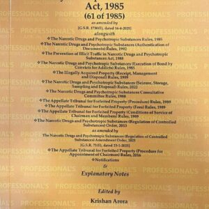 Professional’s The Narcotic Drugs & Psychotropic Substances Act, 1985 Bare Act 2026 | NDPS