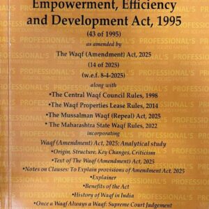 Professional's The Unified Waqf Management, Empowerment, Efficiency and Development Act, 1995 Bare Act