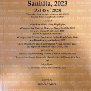 Professional's The Bharatiya Nyaya Sanhita, 2023 [BNS] Bare Act 2026