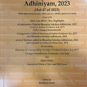Professional’s The Bharatiya Sakshya Adhiniyam 2023 (BSA) Bare Act 2026