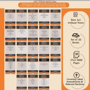 Professional’s All India Bar Examination [AIBE] Bare Acts 2026 [Set of 23 Books]