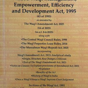 Professional's The Unified Waqf Management Empowerment Efficiency and Development Act 1995 Bare Act 2026