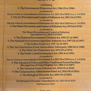 Professional's Environment Laws Bare Act 2026