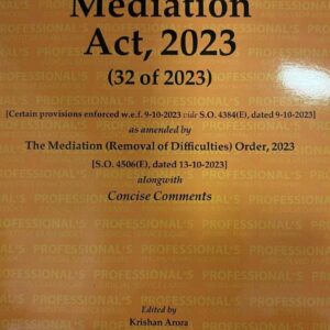 Professional's The Mediation Act, 2023 Bare Act 2026