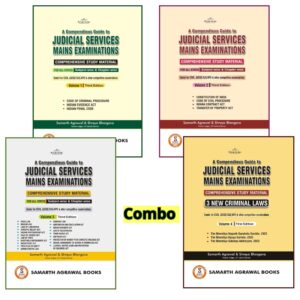 Samarth Agrawal’s A Compendious Guide to Judicial Services Mains Examinations Vols. 1, 2, 3 & 4 Combo