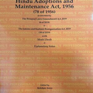 Professional's The Hindu Adoptions and Maintenance Act, 1956 Bare Act 2026