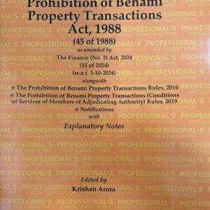 Professional’s The Prohibition of Benami Property Transactions Act, 1988 Bare Act 2026