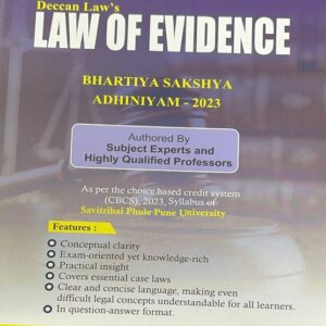 Deccan Law’s Law of Evidence | Bharatiya Sakshya Adhiniyam 2023 [BSA]