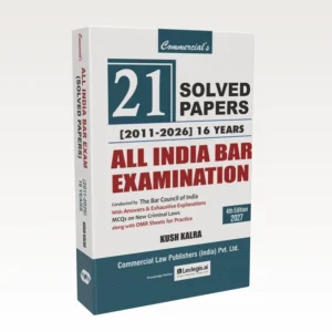 Commercial's 21 Solved Papers [2011–2026] 16 Years: All India Bar Examination [AIBE]