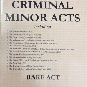 Hind's Criminal Minor Acts Bare Act 2026